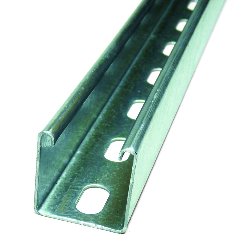 150mm 41x41x2.5mm Pre-cut Heavy Slotted Strut Channel - Pre-Galv